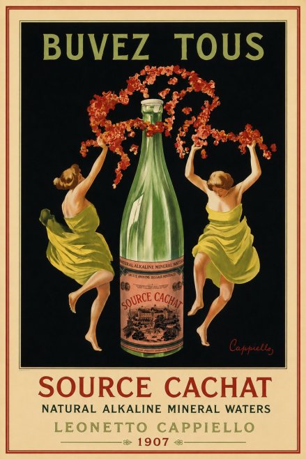 Leonetto Cappiello Source Cachat No5 - Póster