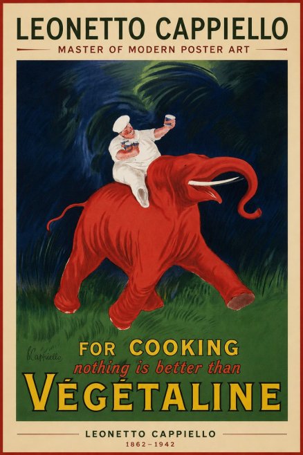 Leonetto Cappiello Végétaline No2 - Póster