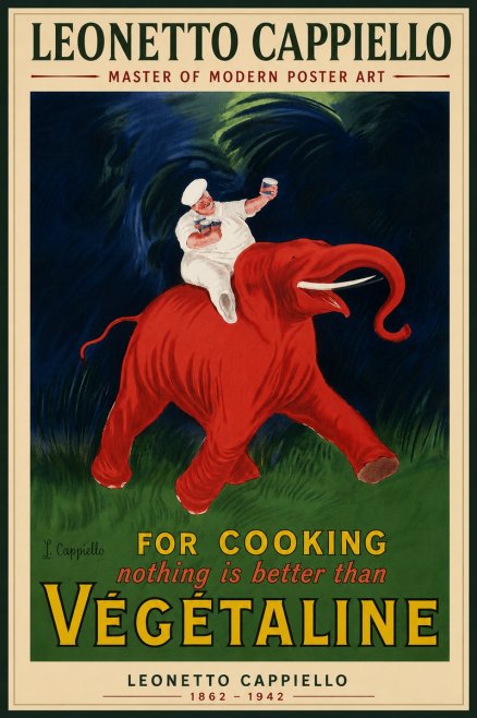 Leonetto Cappiello Végétaline No4 - Póster
