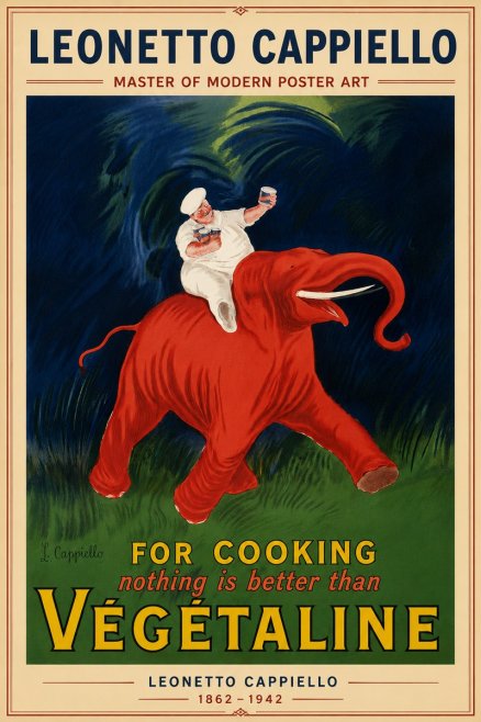 Leonetto Cappiello Végétaline No5 - Póster