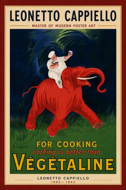 Leonetto Cappiello Végétaline No6 - Póster