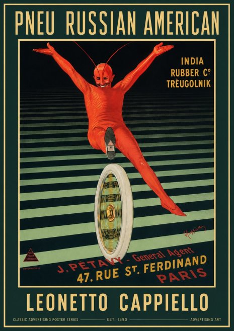 Leonetto Cappiello Pneu Russian American No2 - Póster