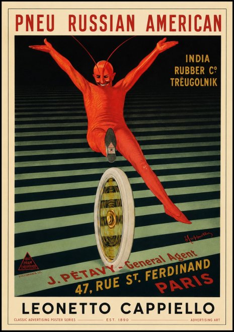Leonetto Cappiello Pneu Russian American No3 - Póster
