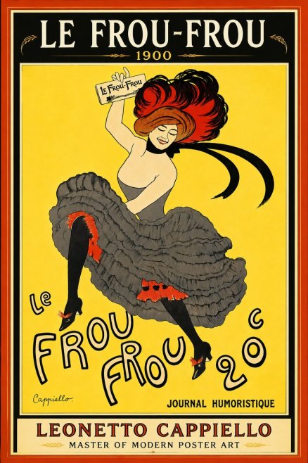 Leonetto Cappiello Le Frou-frou No6 - Póster