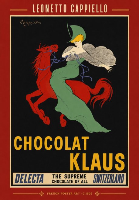 Leonetto Cappiello Chocolat Klaus No2 - Póster