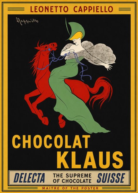 Leonetto Cappiello Chocolat Klaus No4 - Póster