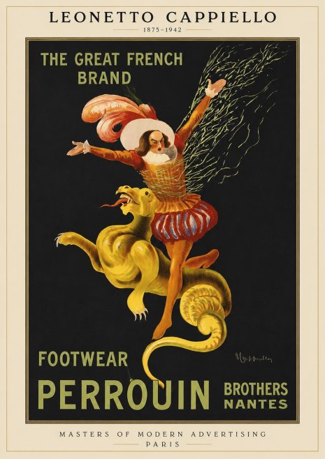 Leonetto Cappiello Footwear Perrouin No1 - Póster
