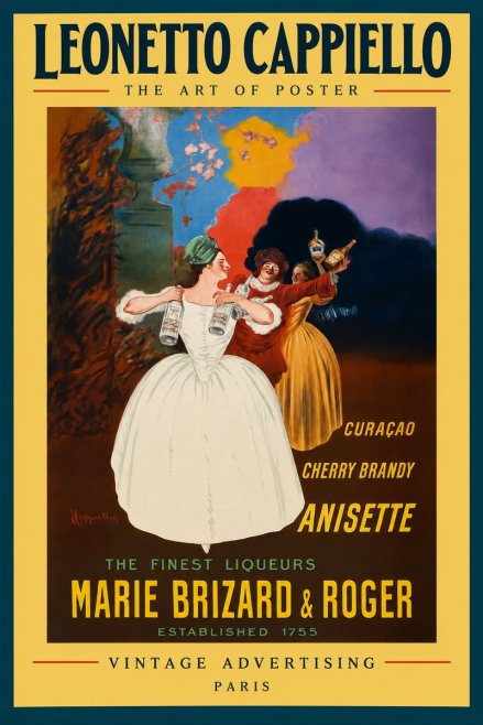 Leonetto Cappiello Marie Brizard & Roger - the Finest Liqueurs No3 - Póster