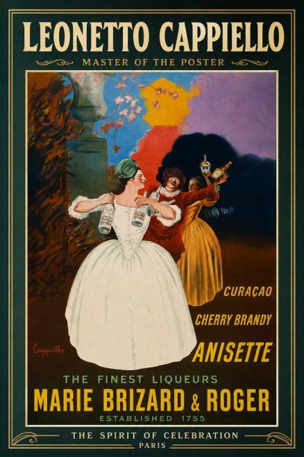 Leonetto Cappiello Marie Brizard & Roger - the Finest Liqueurs No4 - Póster