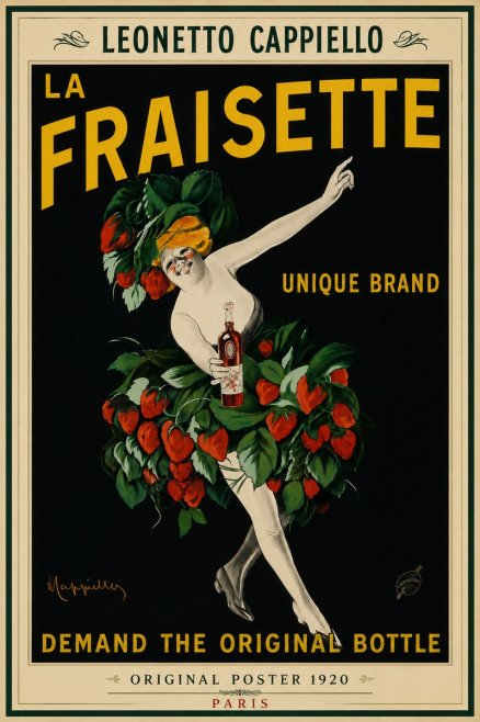 Leonetto Cappiello La Fraisette No4 - Póster