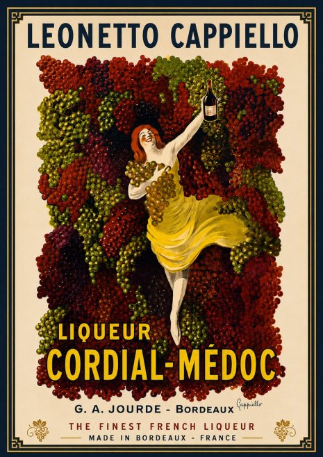 Leonetto Cappiello Liqueur Cordial-médoc No5 - Póster