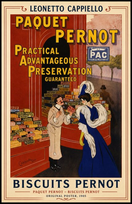 Leonetto Cappiello Paquet Pernot – Biscuits Pernot No5 - Póster