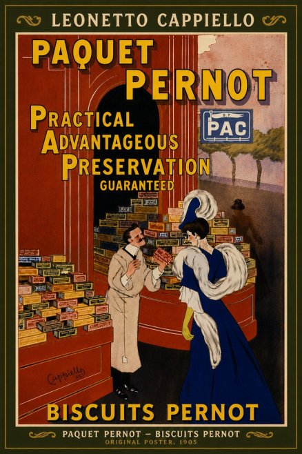 Leonetto Cappiello Paquet Pernot – Biscuits Pernot No6 - Póster