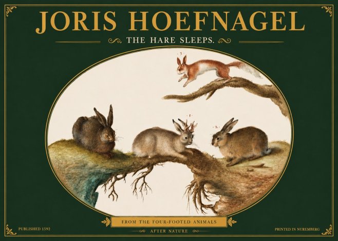 Joris Hoefnagel Lepvs Dormit No4 - Póster
