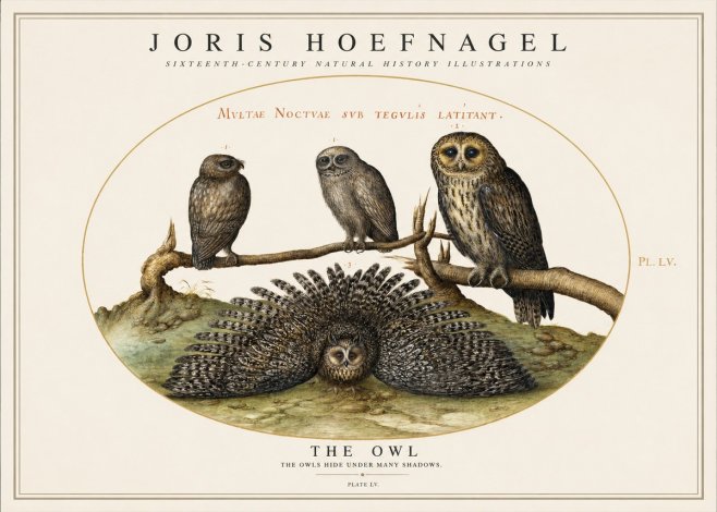 Joris Hoefnagel Noctva Volat No5 - Póster