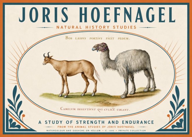 Joris Hoefnagel A Study of Strength and Endurance No4 - Póster