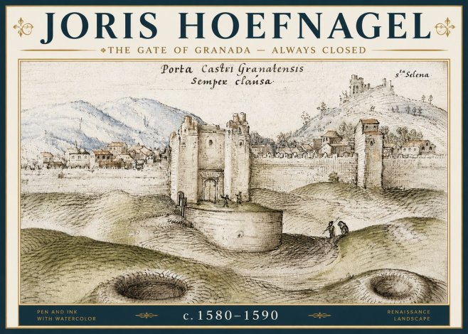 Joris Hoefnagel The Gate of Granada - Always Closed No6 - Póster