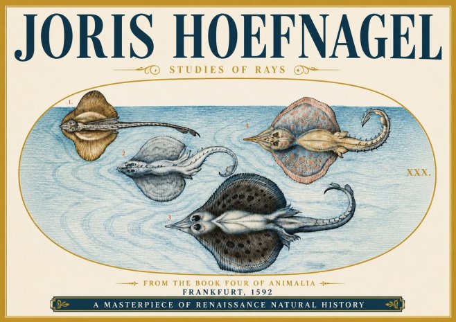 Joris Hoefnagel Rays and Skates No5 - Póster