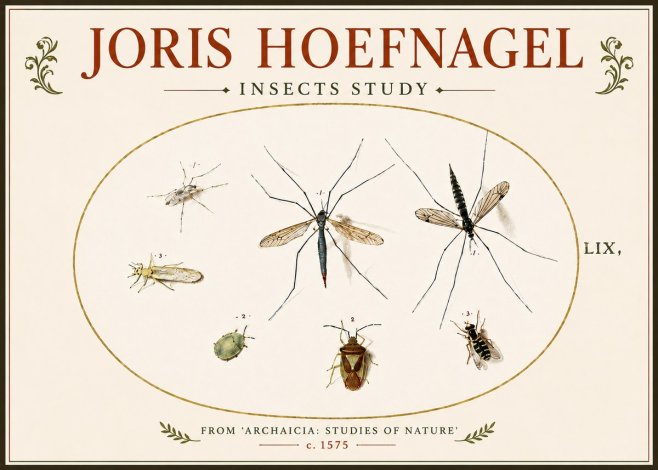 Joris Hoefnagel Insects Study I No6 - Póster