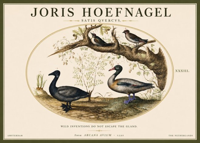 Joris Hoefnagel Satis Quercus. Birds of the Marsh No5 - Póster
