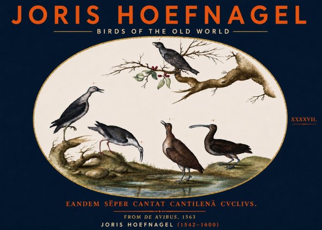 Joris Hoefnagel Birds of the Old World No5 - Póster