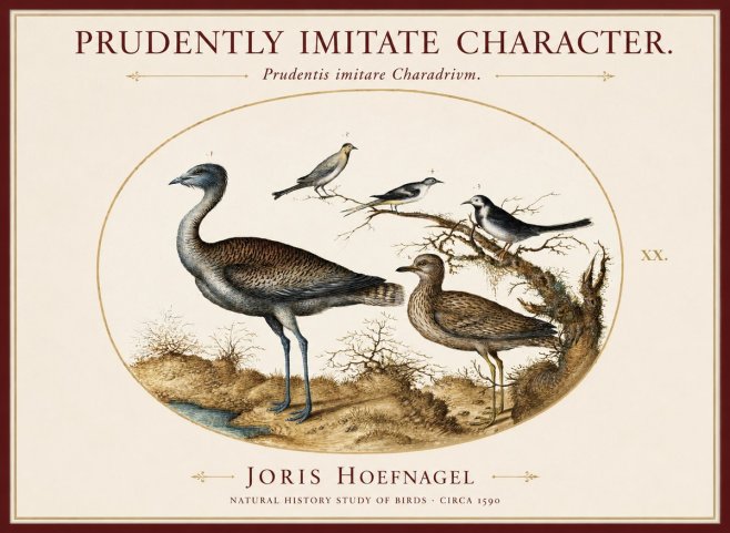 Joris Hoefnagel Prudently Imitate Character. No1 - Póster