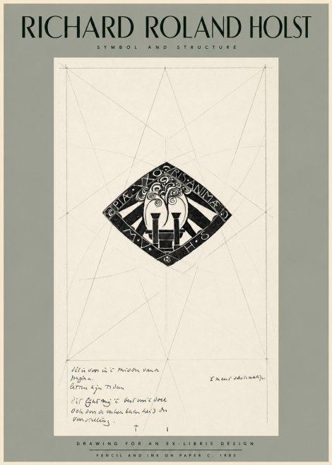 Richard Roland Holst Design for Ex Libris No2 - Póster