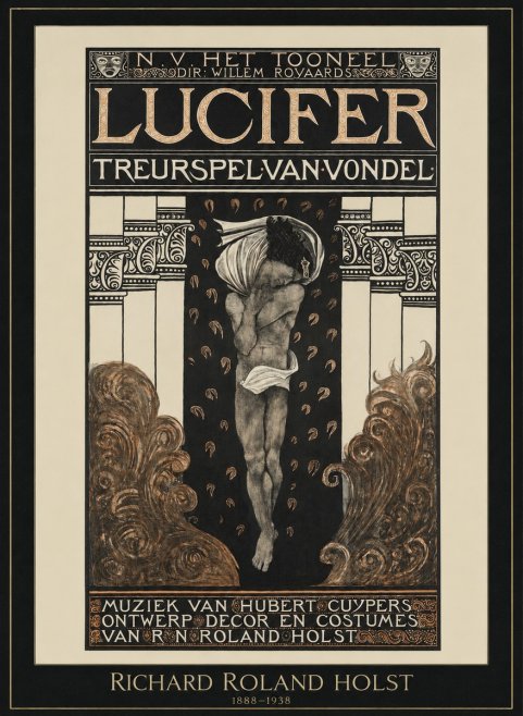 Richard Roland Holst Lucifer Treurspel Van Vondel No1 - Póster