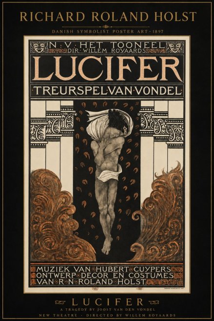 Richard Roland Holst Lucifer Treurspel Van Vondel No3 - Póster