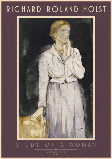 Richard Roland Holst Study of a Woman No2 - Póster