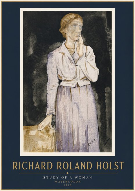 Richard Roland Holst Study of a Woman No5 - Póster