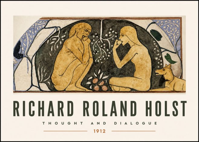 Richard Roland Holst Thought and Dialogue No2 - Póster