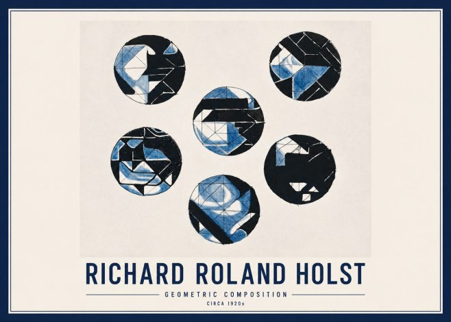 Richard Roland Holst Geometric Composition No2 - Póster