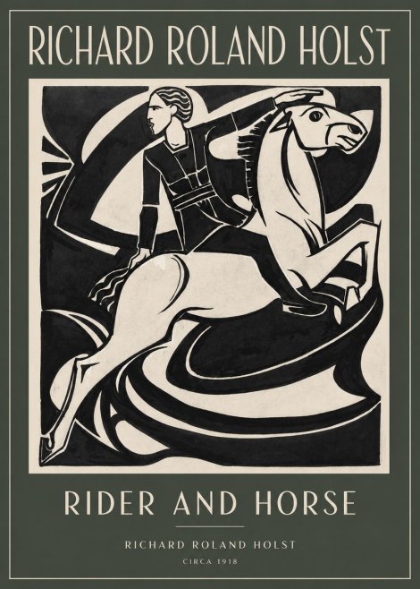 Richard Roland Holst Rider and Horse No2 - Póster