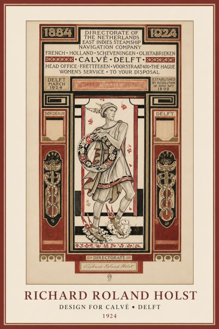 Richard Roland Holst Design for Calvé • Delft No1 - Póster