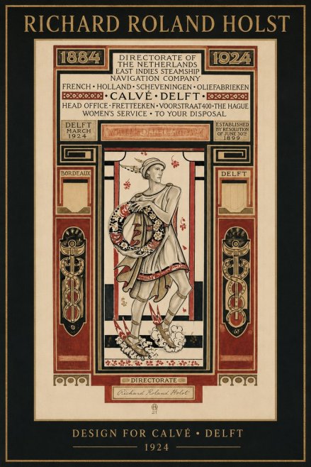 Richard Roland Holst Design for Calvé • Delft No2 - Póster