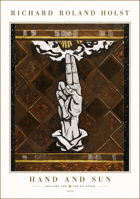 Richard Roland Holst Hand and Sun No6 - Póster