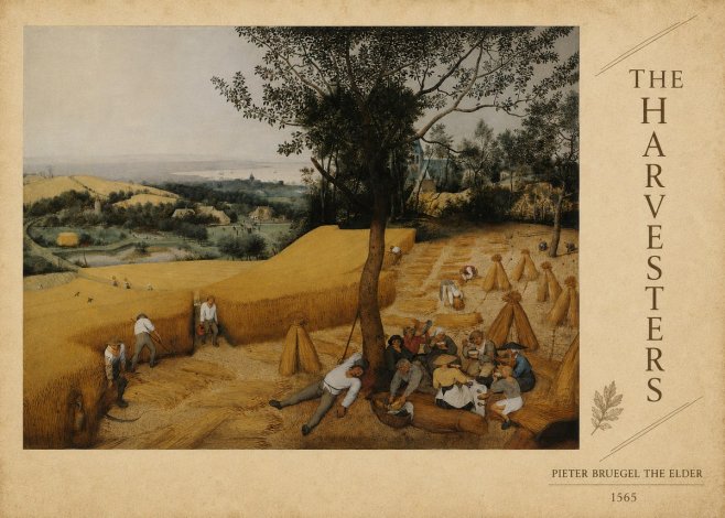 Pieter Bruegel The Harvesters II No6 - Póster