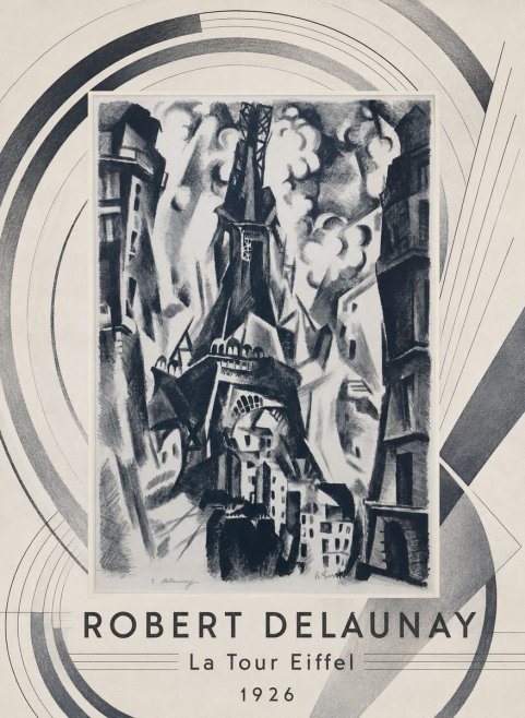 Robert Delaunay La Tour Eiffel No4 - Póster