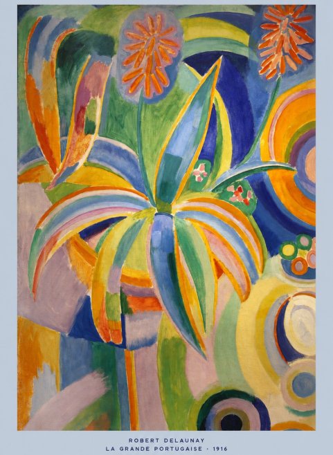 Robert Delaunay La Grande Portugaise I No5 - Póster