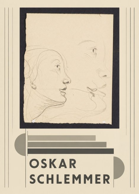 Oskar Schlemmer Profile Studies No3 - Póster