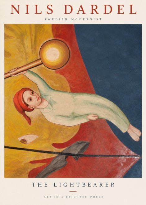 Nils Dardel The Lightbearer No1 - Póster