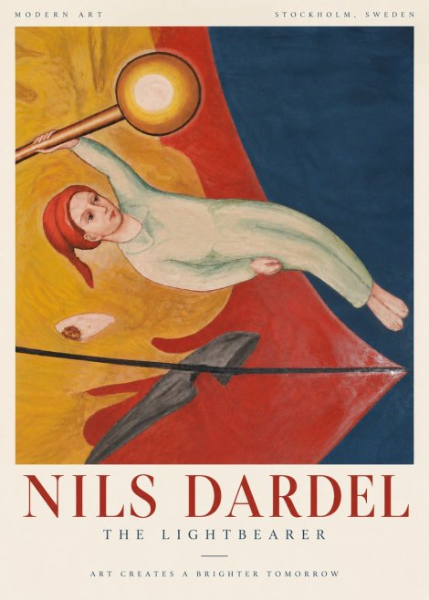 Nils Dardel The Lightbearer No6 - Póster