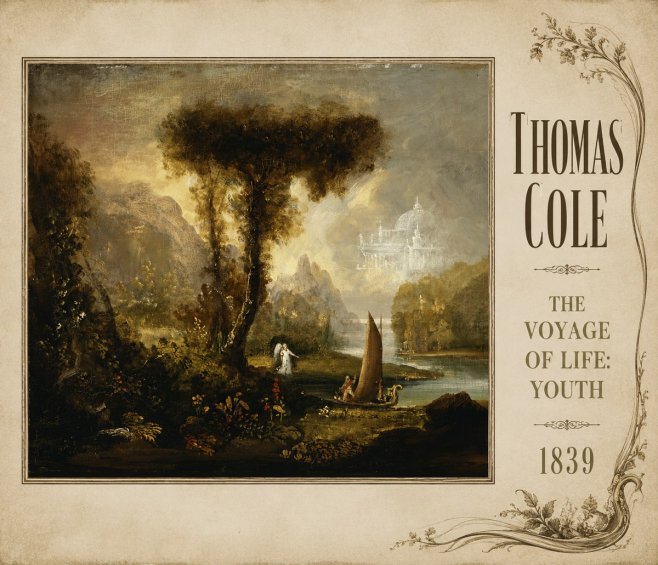 Thomas Cole The Voyage of Life: Youth II No2 - Póster