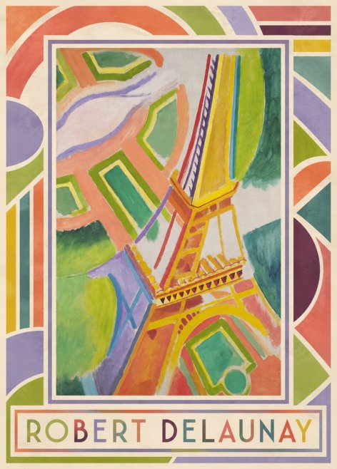 Robert Delaunay Tour Eiffel No1 - Póster