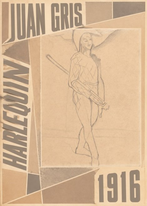 Juan Gris Harlequin No5 - Póster