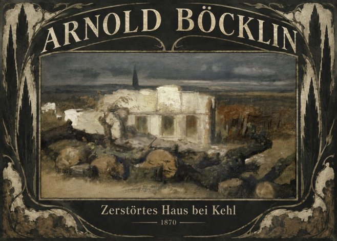Arnold Böcklin Zerstörtes Haus Bei Kehl No6 - Póster