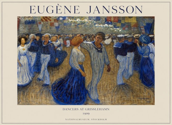 Eugène Jansson Dancers at Grisslehamn No1 - Póster