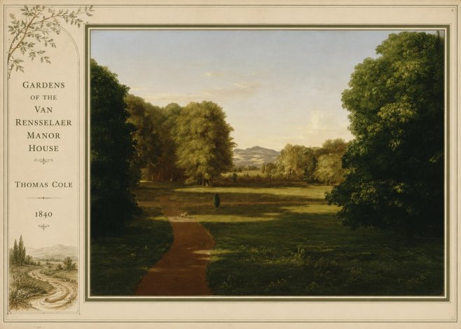Thomas Cole Gardens of the Van Rensselaer Manor House No2 - Póster