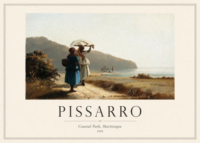 Pissarro Coastal Path, Martinique No1 - Póster